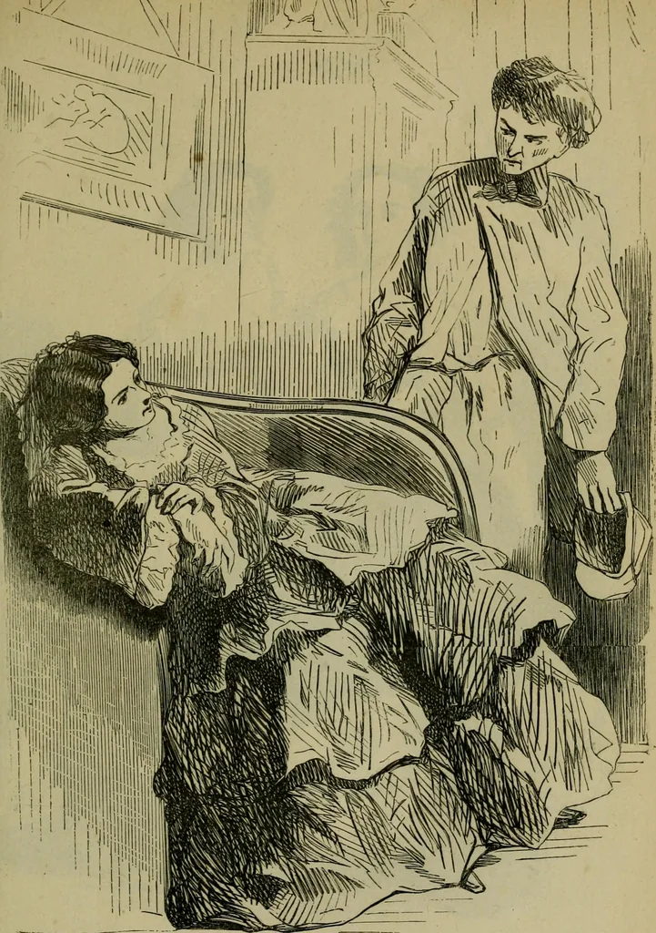 An illustration from Vie d'une parisienne, 1855, leaf 182