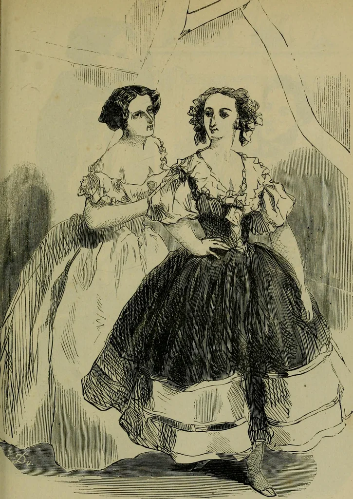 An illustration from Vie d'une parisienne, 1855, leaf 184