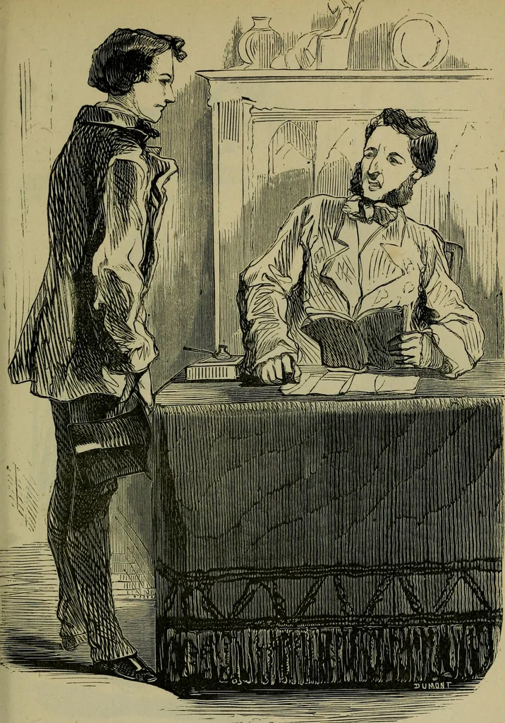 An illustration from Vie d'une parisienne, 1855, leaf 186