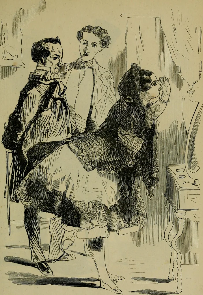 An illustration from Vie d'une parisienne, 1855, leaf 188