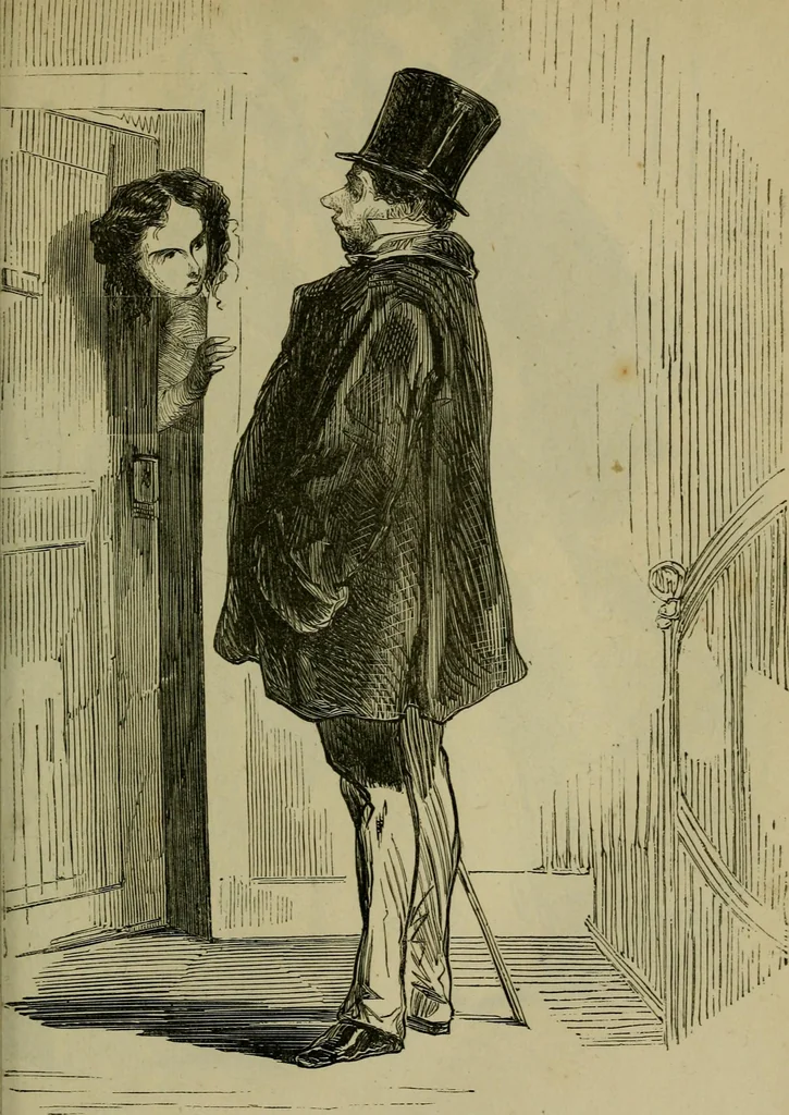 An illustration from Vie d'une parisienne, 1855, leaf 190