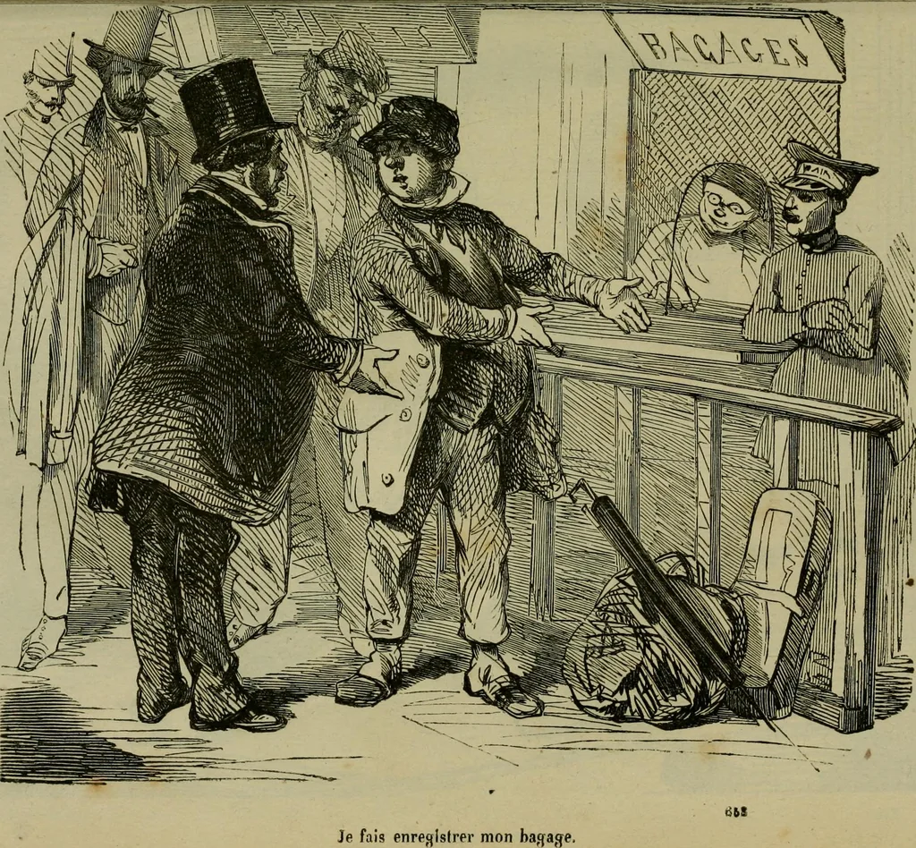 An illustration from Vie d'une parisienne, 1855, leaf 202