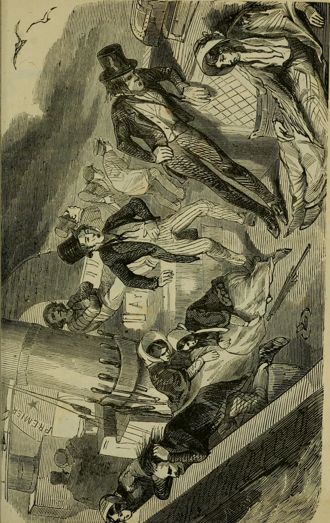 An illustration from Vie d'une parisienne, 1855, leaf 206