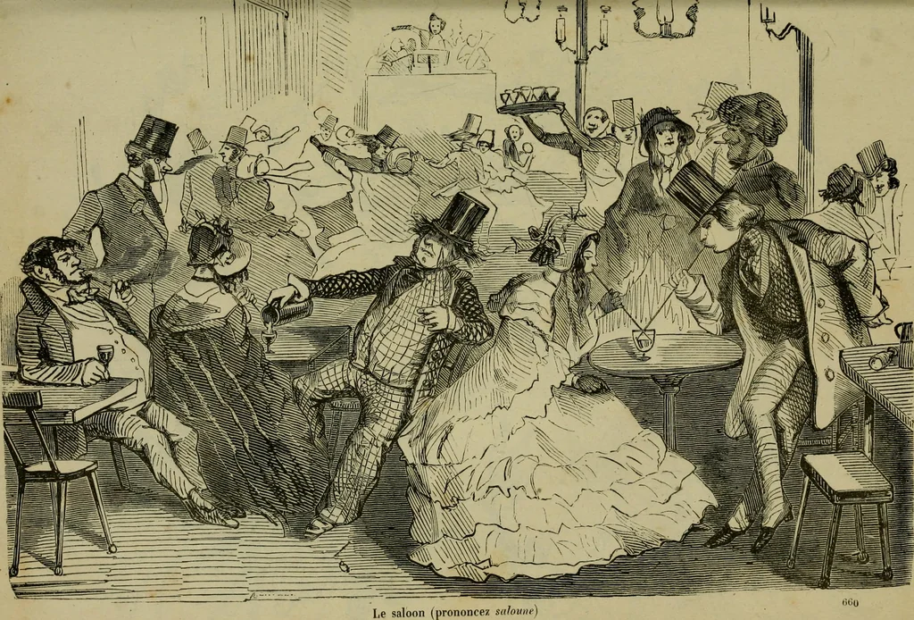 An illustration from Vie d'une parisienne, 1855, leaf 208