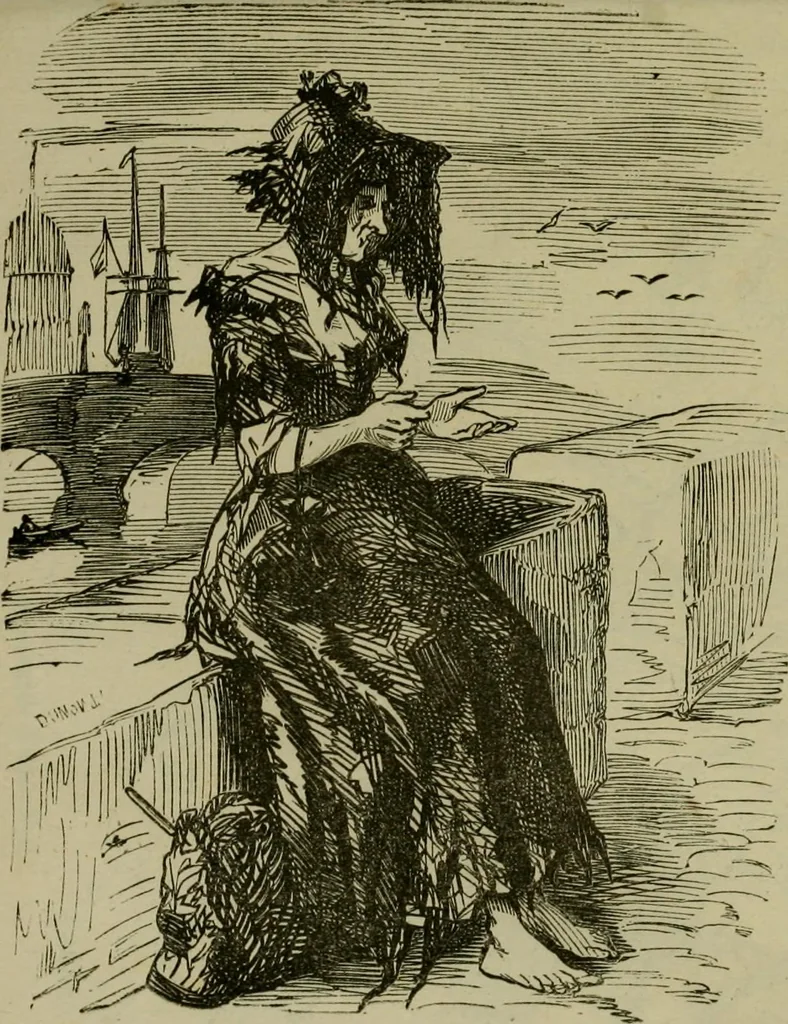 An illustration from Vie d'une parisienne, 1855, leaf 214