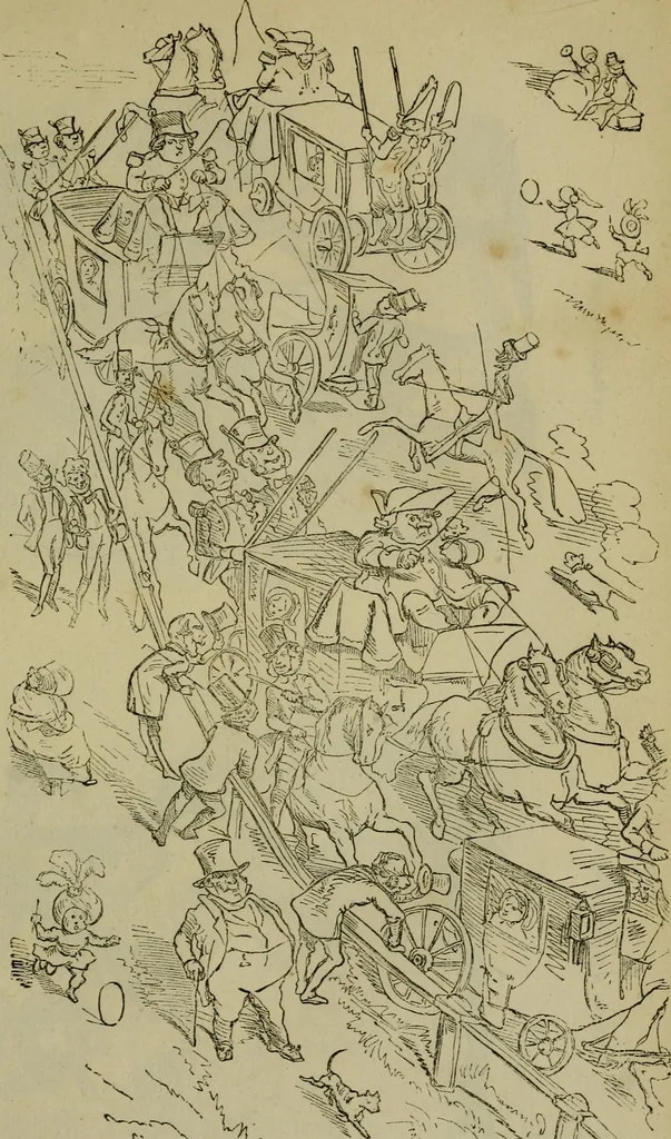 An illustration from Vie d'une parisienne, 1855, leaf 216