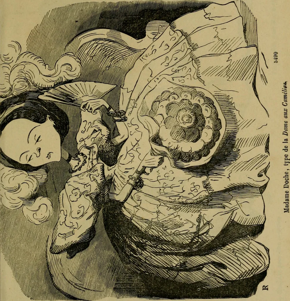 An illustration from Vie d'une parisienne, 1855, leaf 22