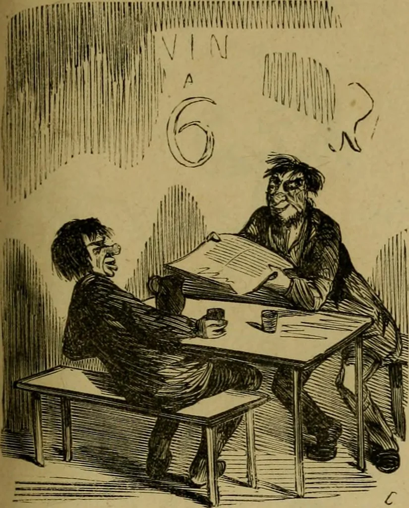 An illustration from Vie d'une parisienne, 1855, leaf 232