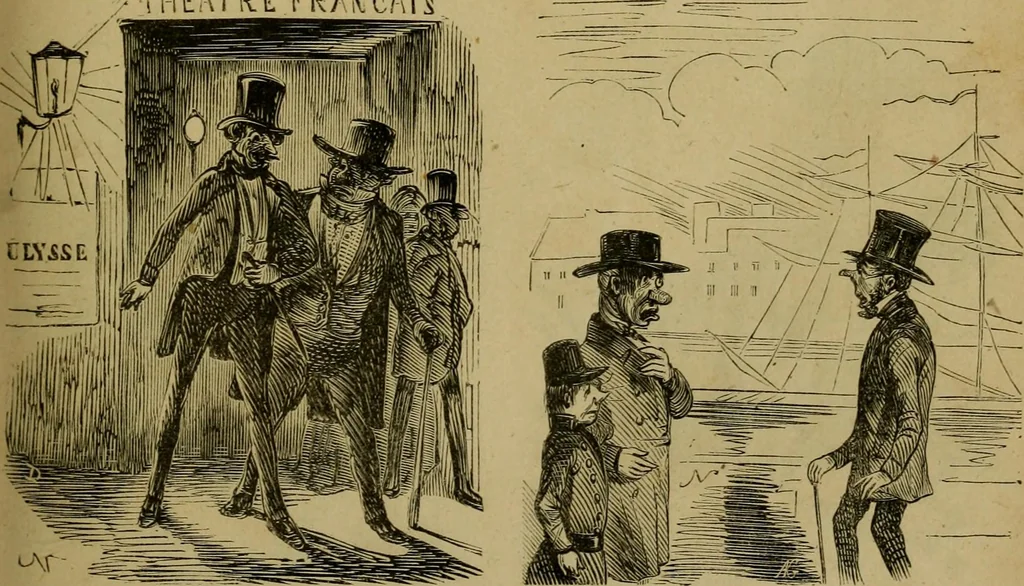 An illustration from Vie d'une parisienne, 1855, leaf 232