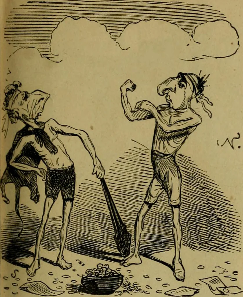 An illustration from Vie d'une parisienne, 1855, leaf 234