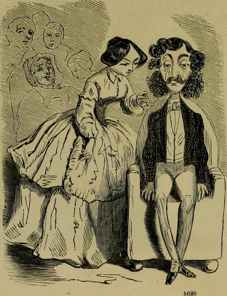 An illustration from Vie d'une parisienne, 1855, leaf 24
