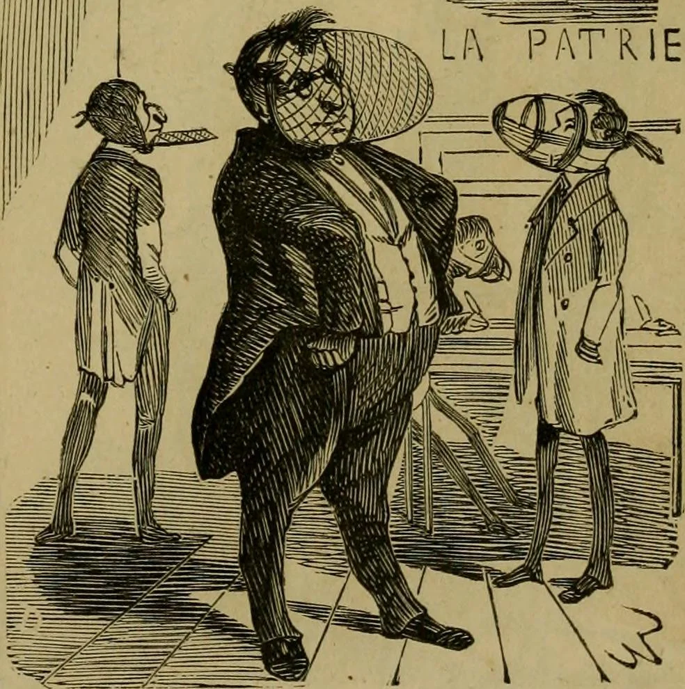 An illustration from Vie d'une parisienne, 1855, leaf 240