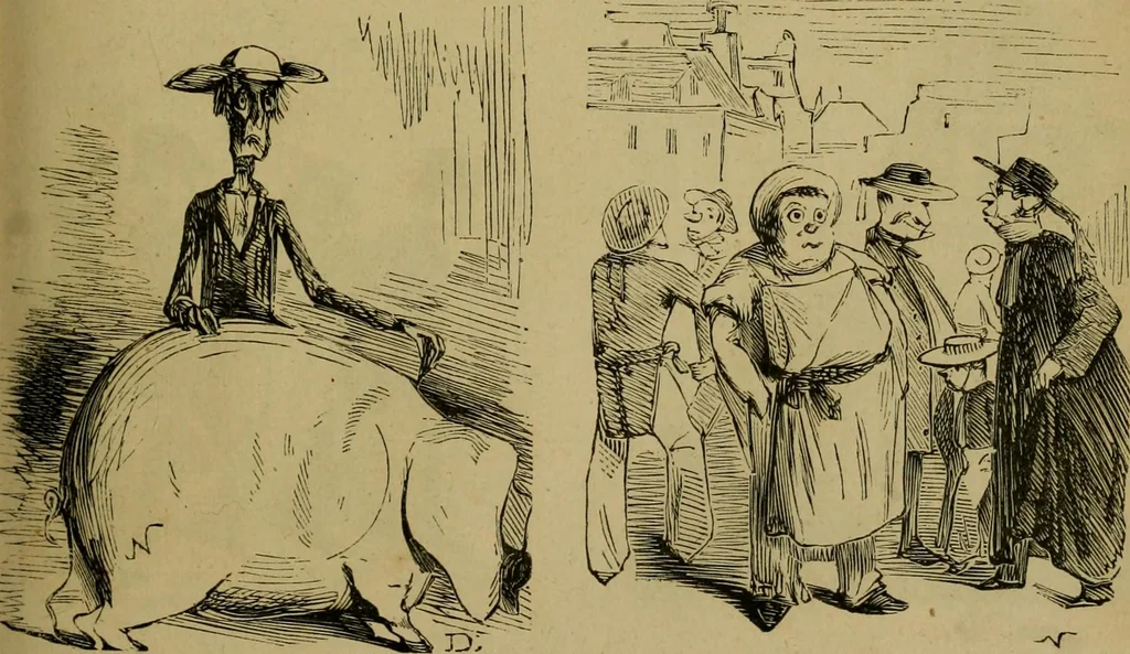 An illustration from Vie d'une parisienne, 1855, leaf 244