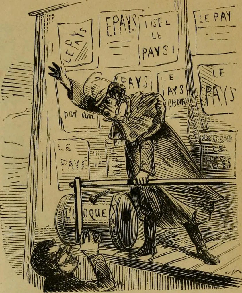 An illustration from Vie d'une parisienne, 1855, leaf 248