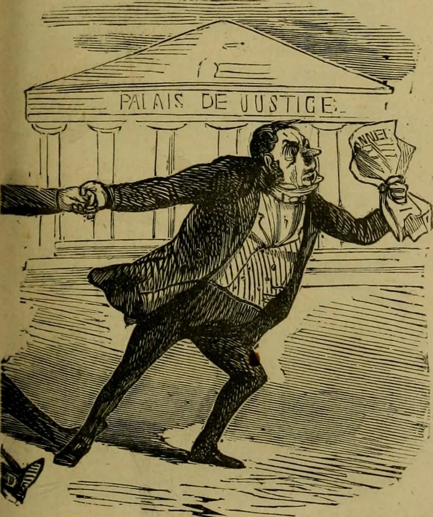 An illustration from Vie d'une parisienne, 1855, leaf 250