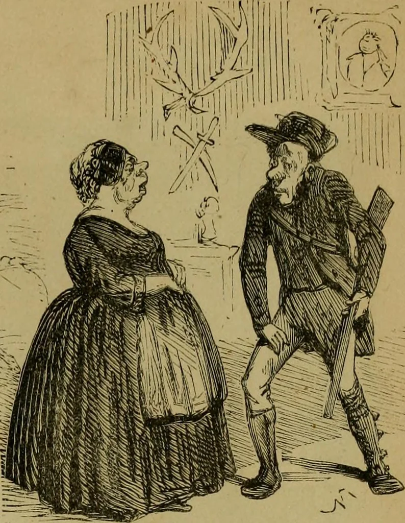 An illustration from Vie d'une parisienne, 1855, leaf 252