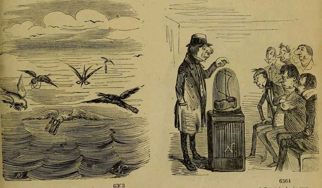An illustration from Vie d'une parisienne, 1855, leaf 252