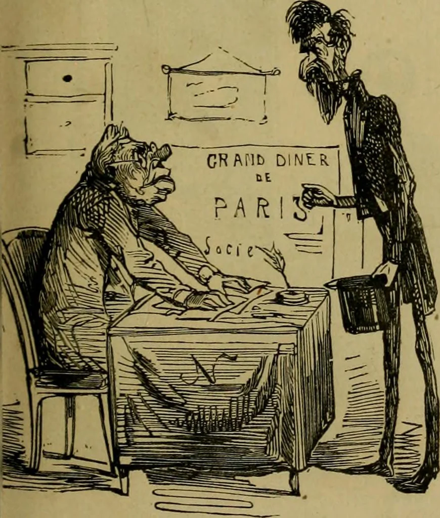 An illustration from Vie d'une parisienne, 1855, leaf 254