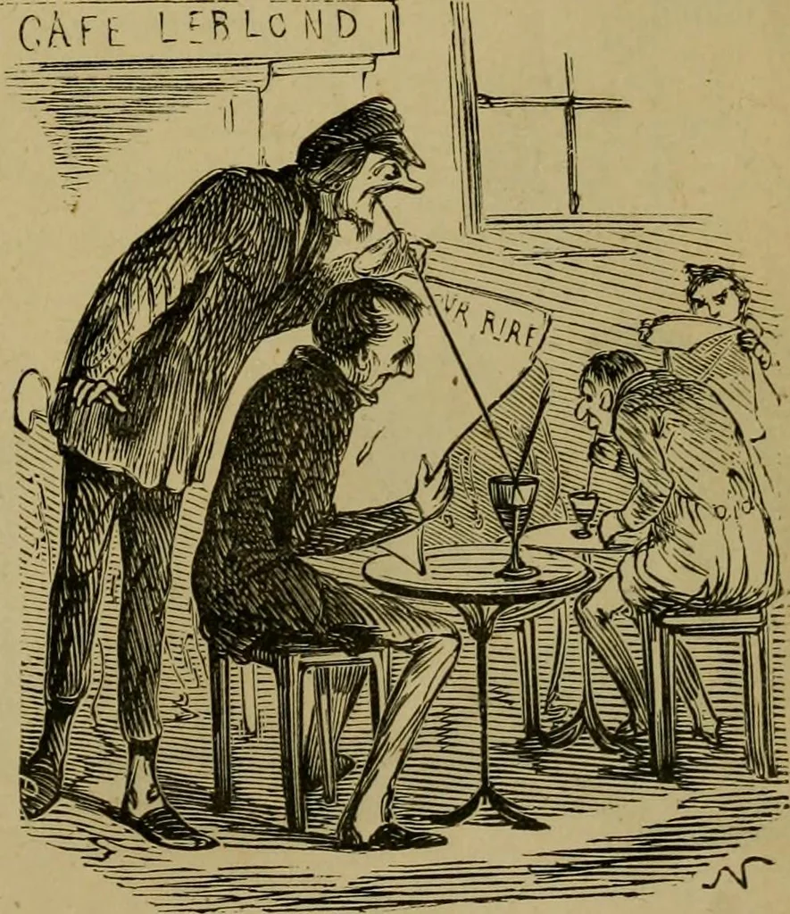 An illustration from Vie d'une parisienne, 1855, leaf 254