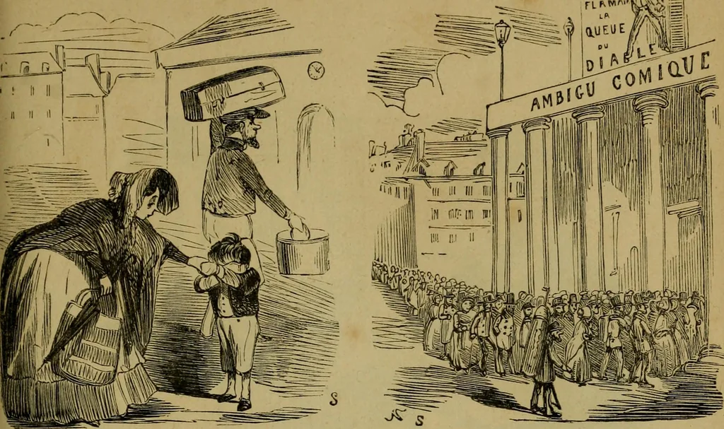 An illustration from Vie d'une parisienne, 1855, leaf 256