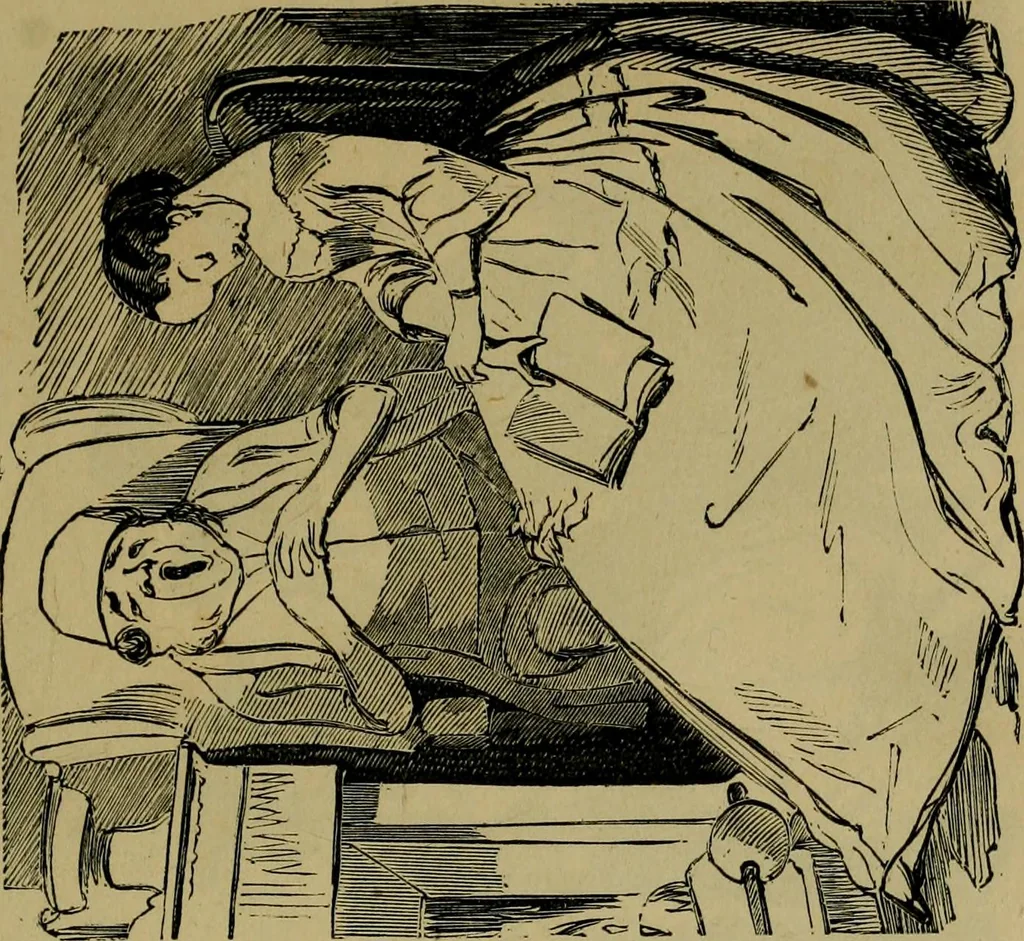 An illustration from Vie d'une parisienne, 1855, leaf 26