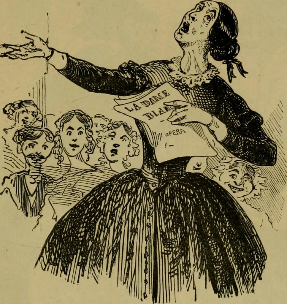 An illustration from Vie d'une parisienne, 1855, leaf 262