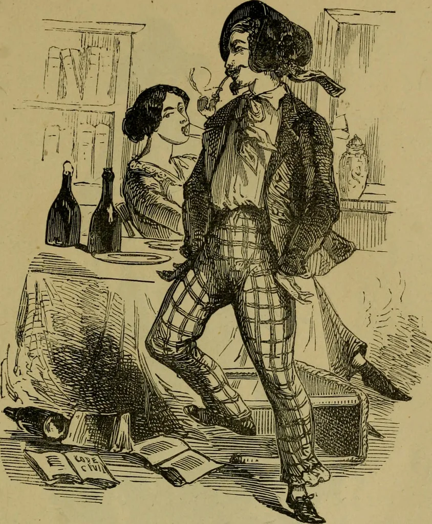 An illustration from Vie d'une parisienne, 1855, leaf 280