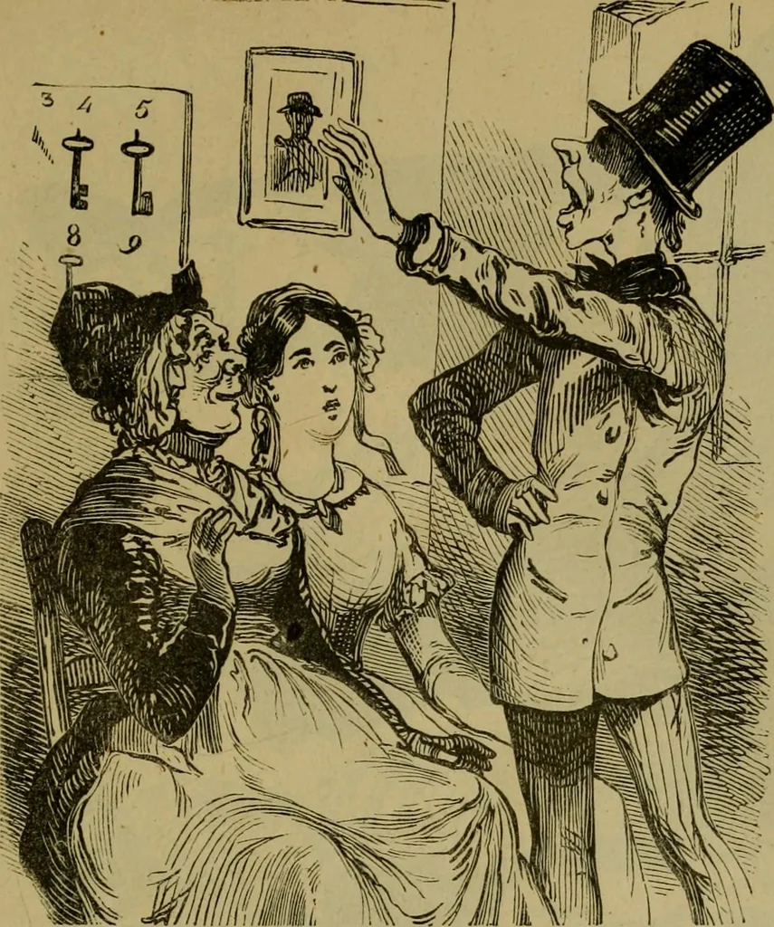 An illustration from Vie d'une parisienne, 1855, leaf 284