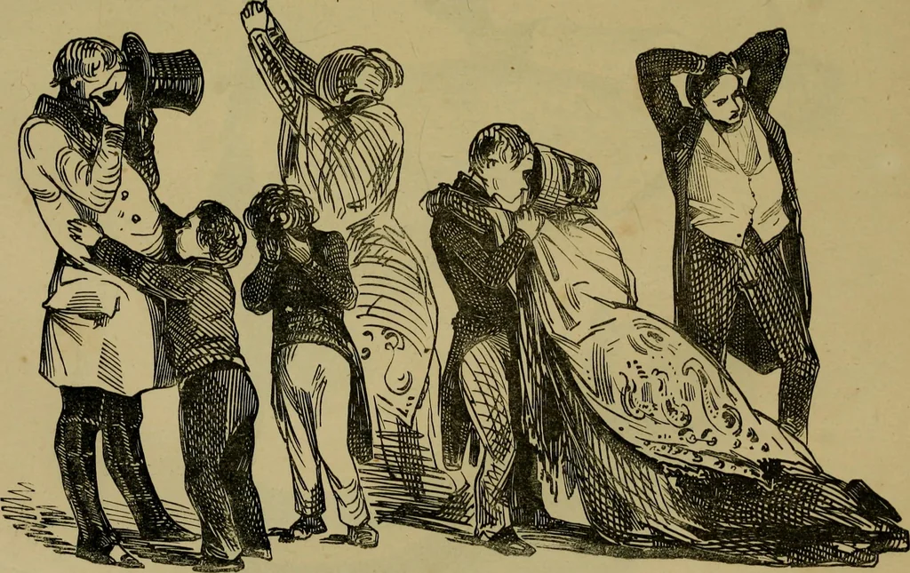 An illustration from Vie d'une parisienne, 1855, leaf 286