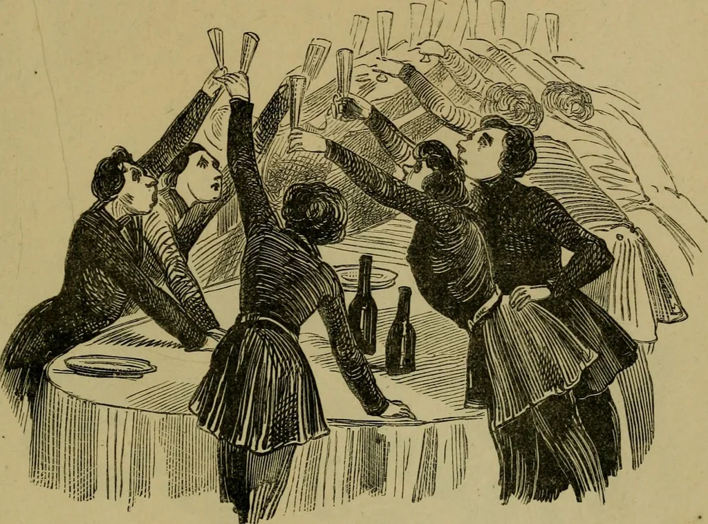 An illustration from Vie d'une parisienne, 1855, leaf 300
