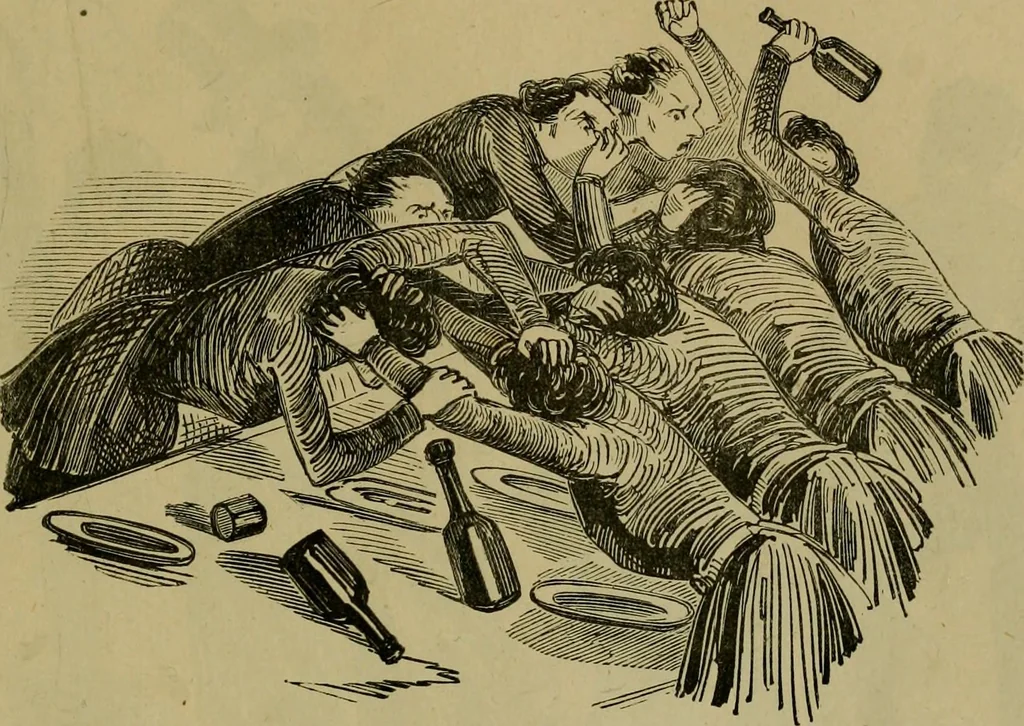 An illustration from Vie d'une parisienne, 1855, leaf 302