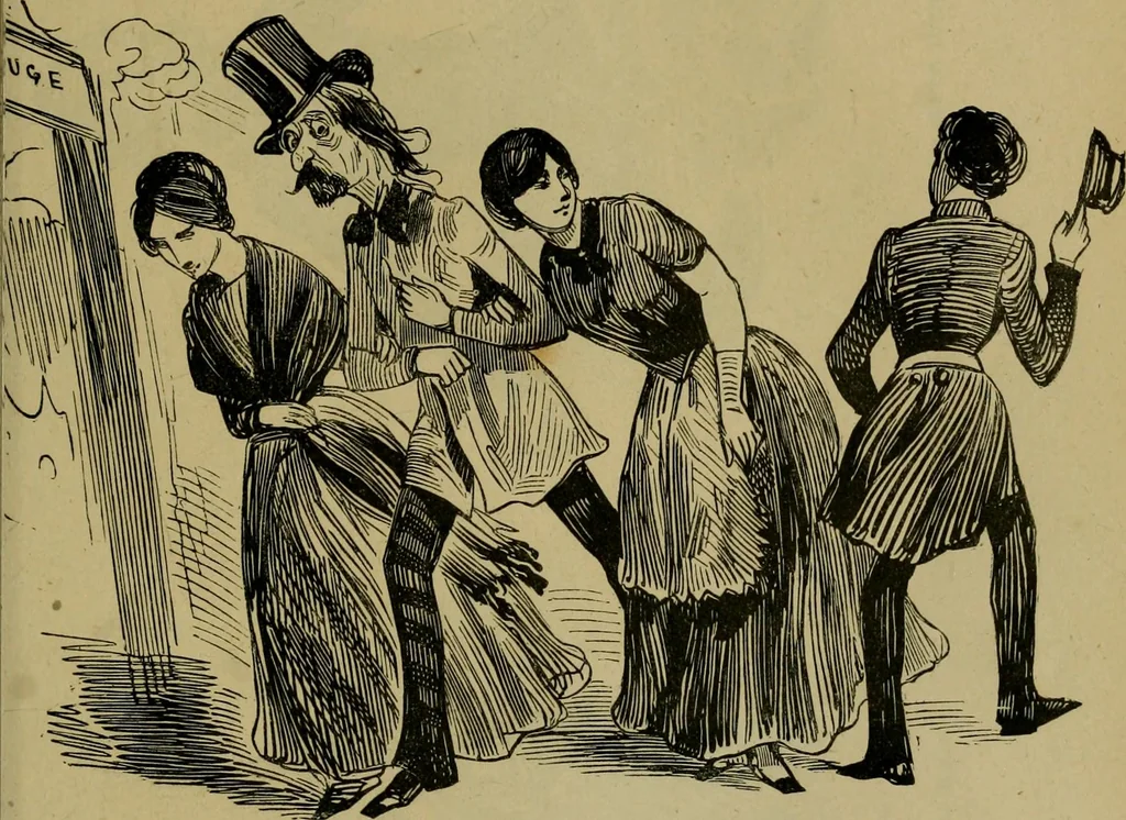 An illustration from Vie d'une parisienne, 1855, leaf 304