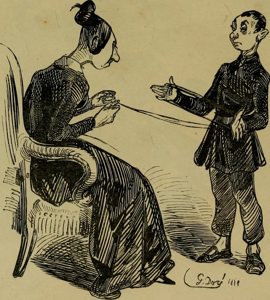 An illustration from Vie d'une parisienne, 1855, leaf 308
