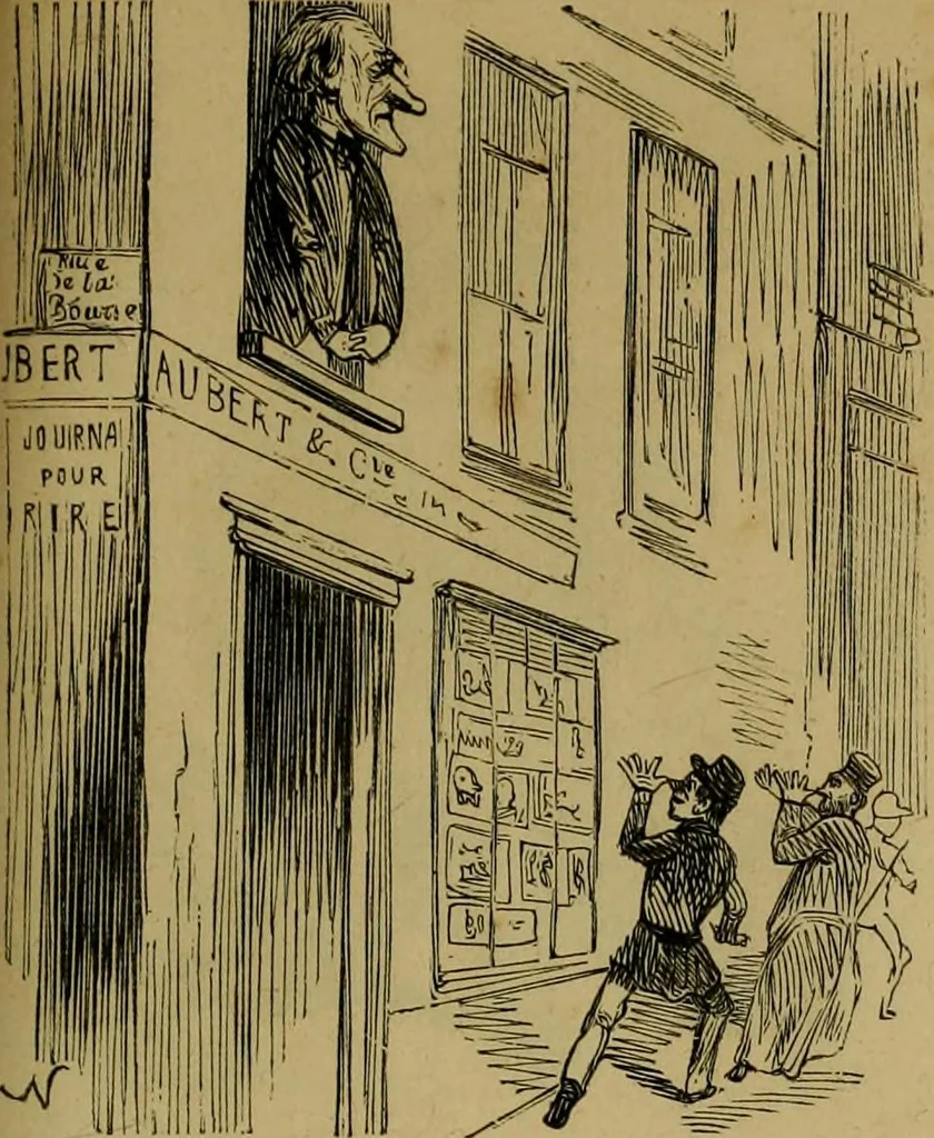 An illustration from Vie d'une parisienne, 1855, leaf 314
