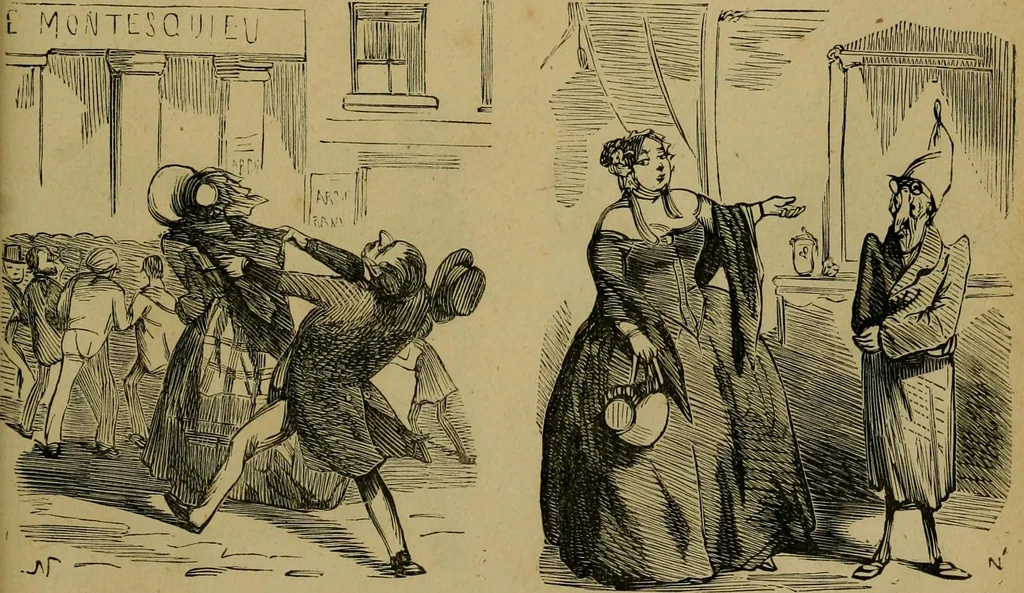 An illustration from Vie d'une parisienne, 1855, leaf 314