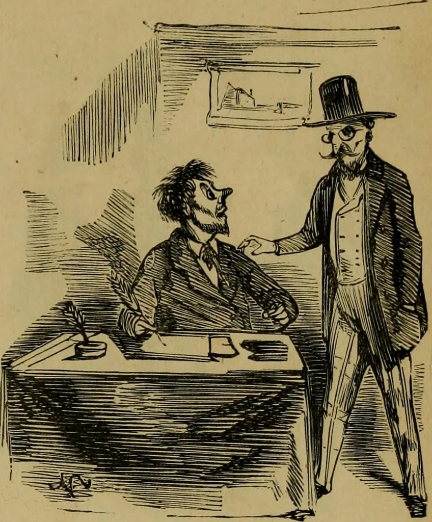 An illustration from Vie d'une parisienne, 1855, leaf 318