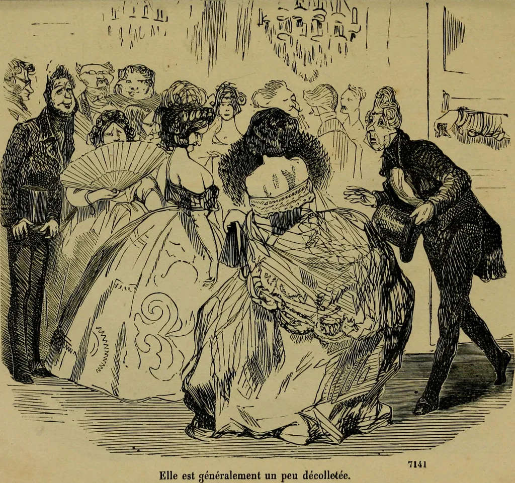 An illustration from Vie d'une parisienne, 1855, leaf 32