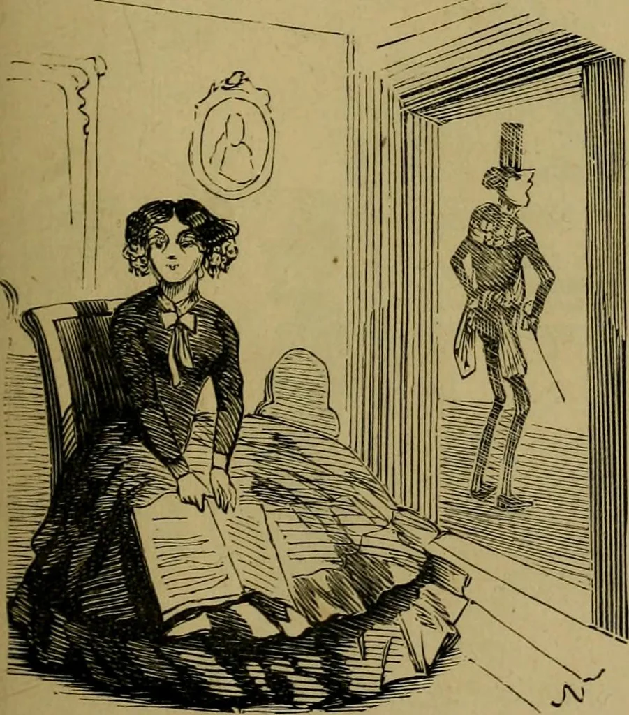 An illustration from Vie d'une parisienne, 1855, leaf 320