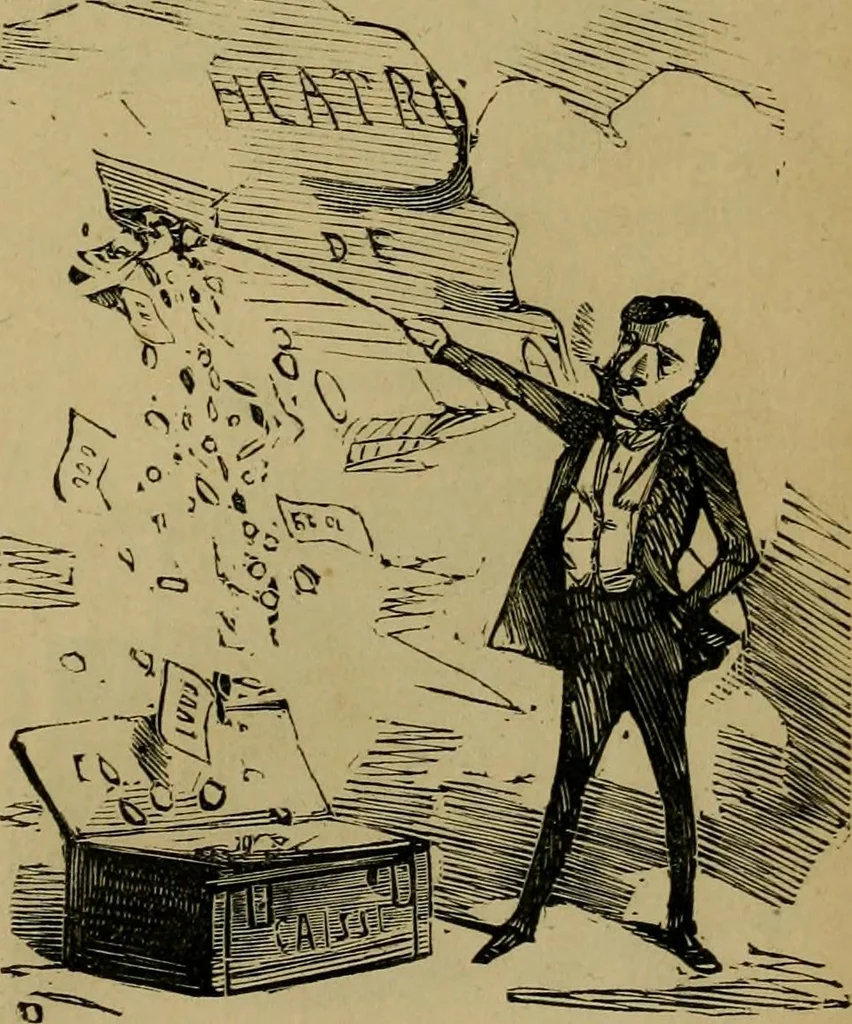 An illustration from Vie d'une parisienne, 1855, leaf 322