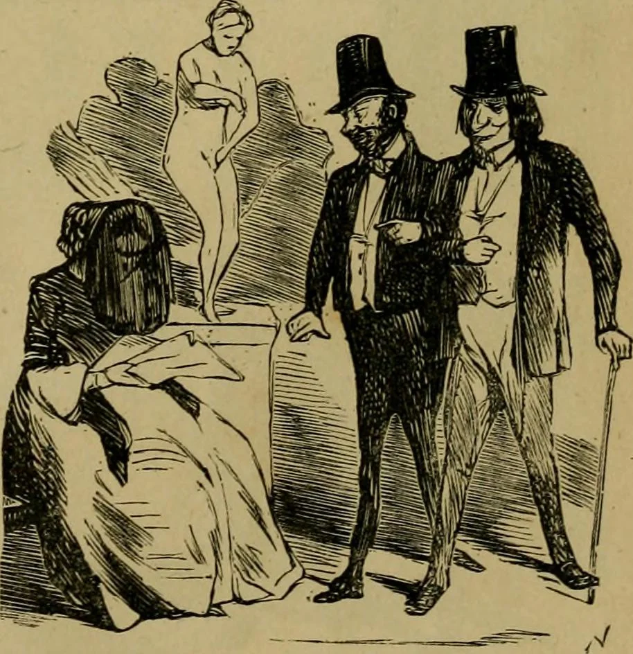 An illustration from Vie d'une parisienne, 1855, leaf 328