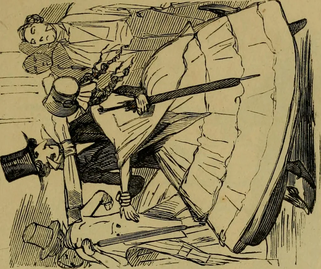 An illustration from Vie d'une parisienne, 1855, leaf 348