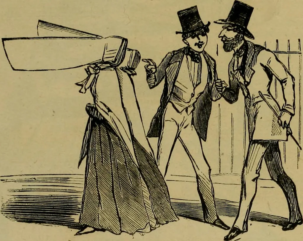 An illustration from Vie d'une parisienne, 1855, leaf 348