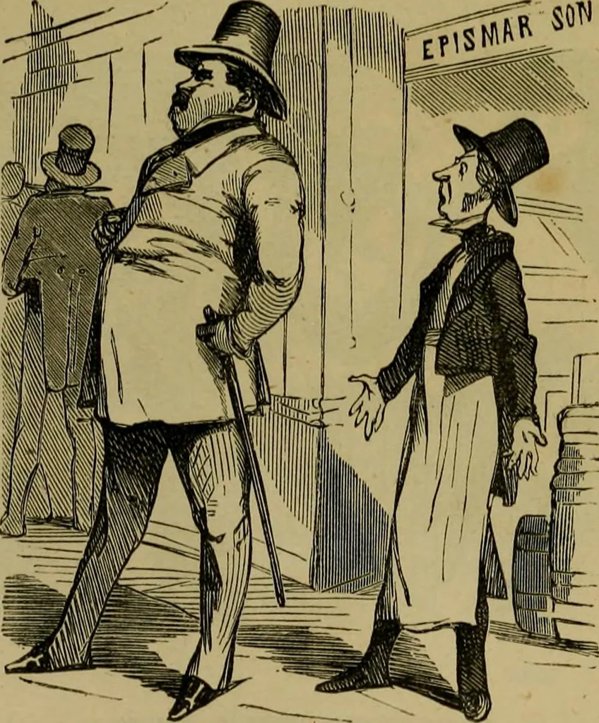 An illustration from Vie d'une parisienne, 1855, leaf 362