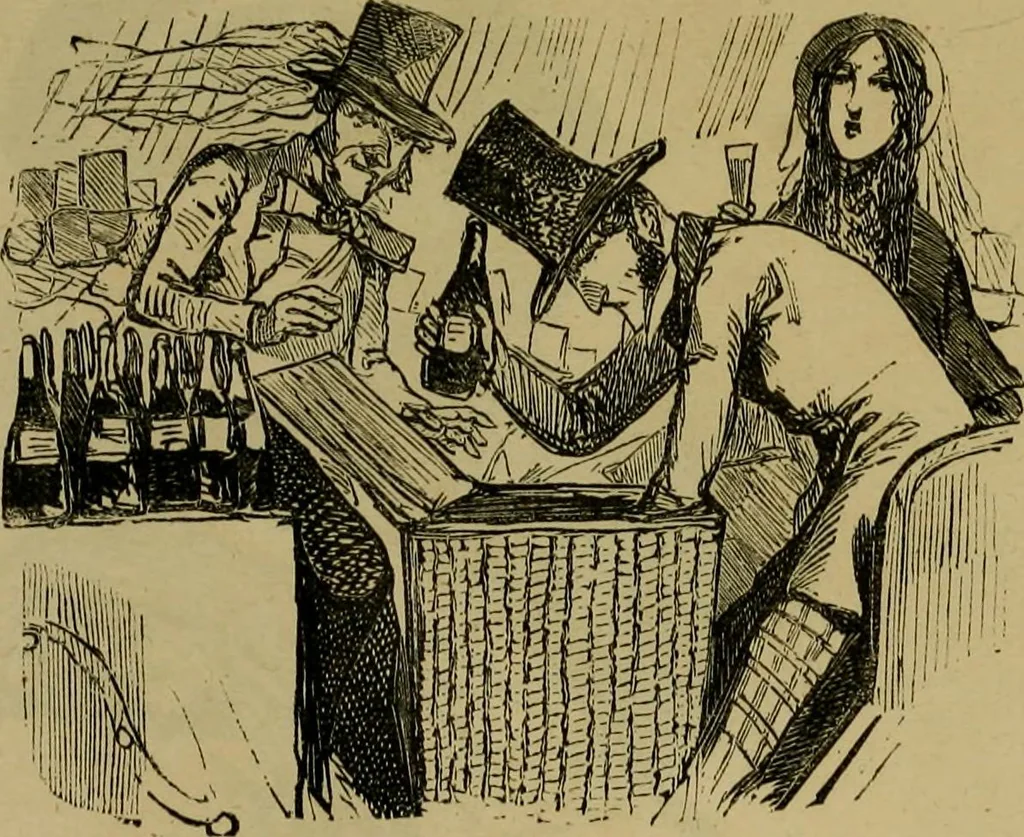 An illustration from Vie d'une parisienne, 1855, leaf 364