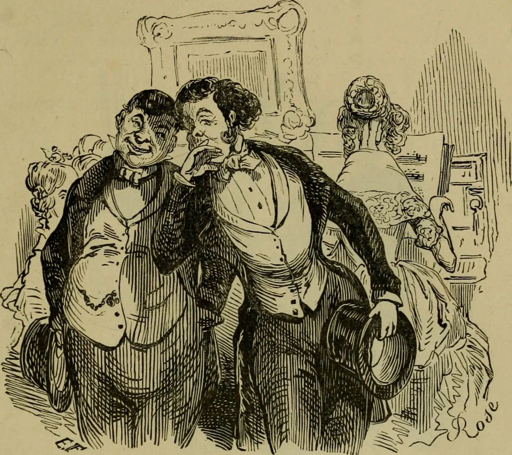 An illustration from Vie d'une parisienne, 1855, leaf 370