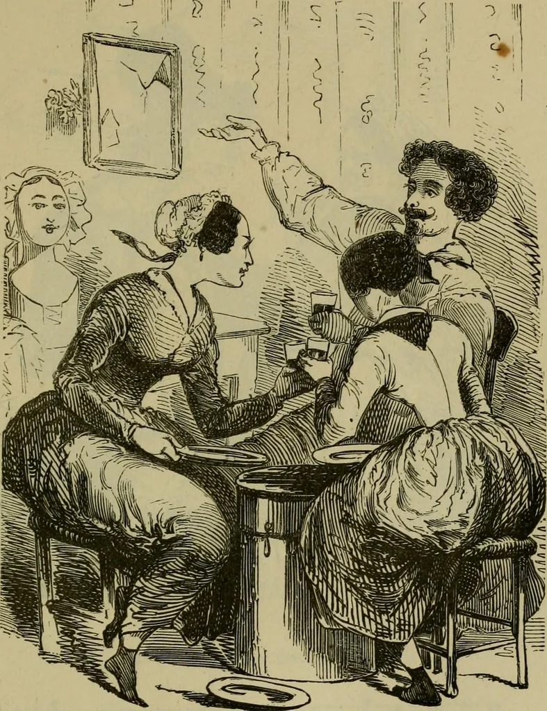 An illustration from Vie d'une parisienne, 1855, leaf 378