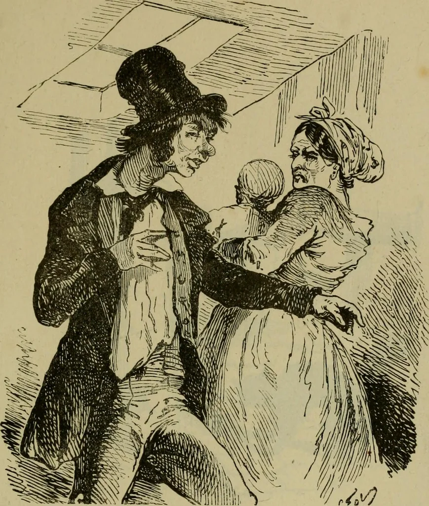 An illustration from Vie d'une parisienne, 1855, leaf 380