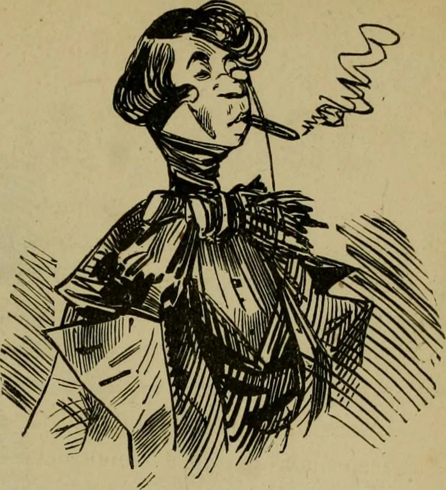 An illustration from Vie d'une parisienne, 1855, leaf 398