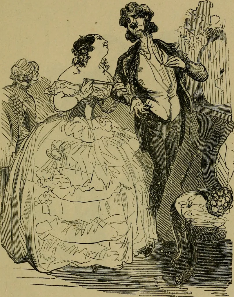 An illustration from Vie d'une parisienne, 1855, leaf 40
