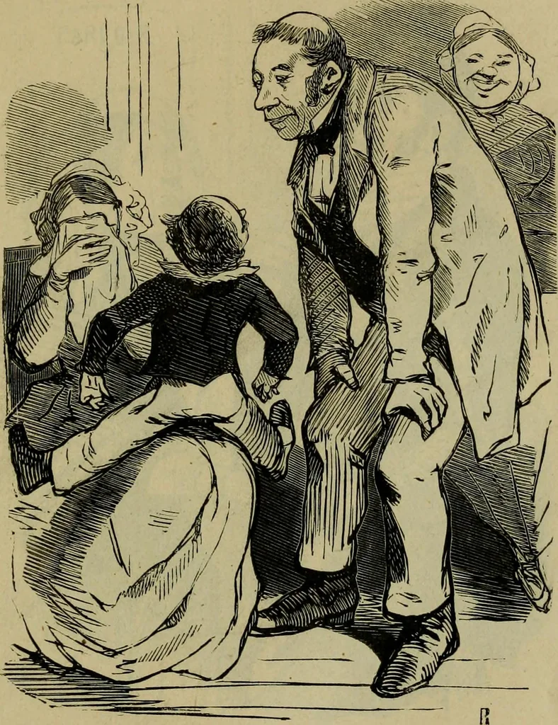 An illustration from Vie d'une parisienne, 1855, leaf 406